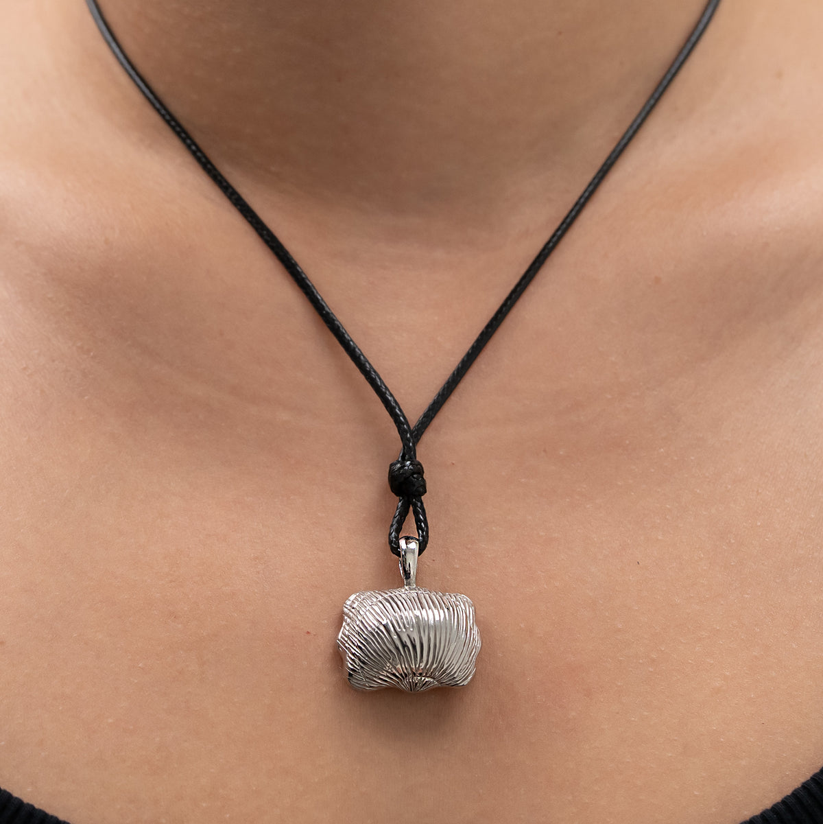 Emerald-Cut Honey Quartz East West Pendant