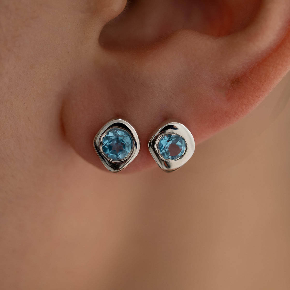 Topaz Drops in Sterling Silver