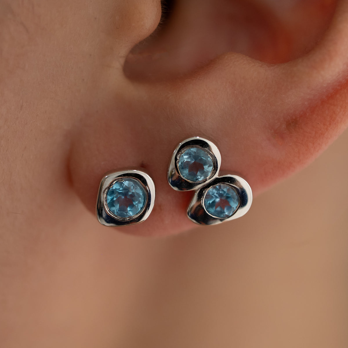 Topaz Drops in Sterling Silver
