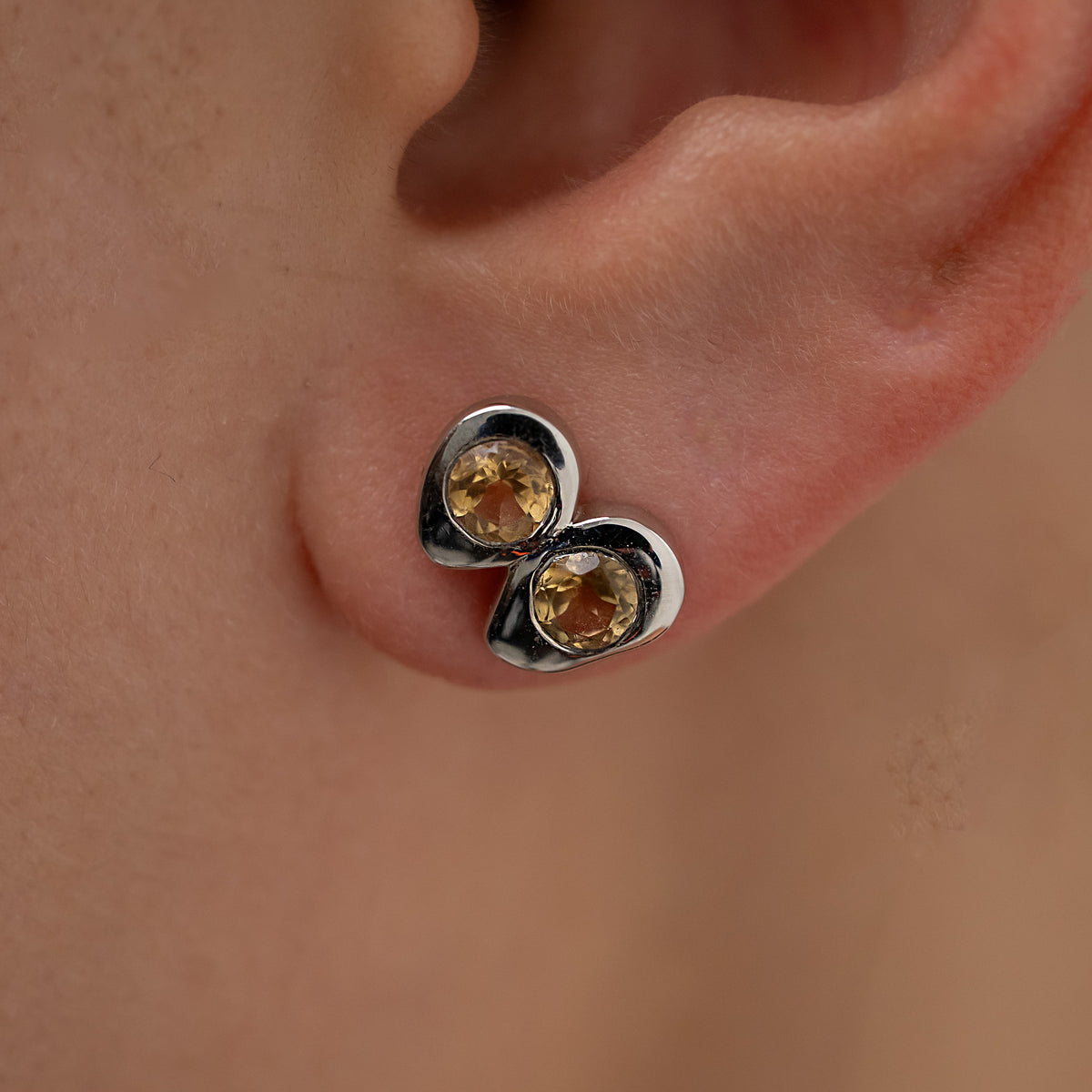 Topaz Drops in Sterling Silver