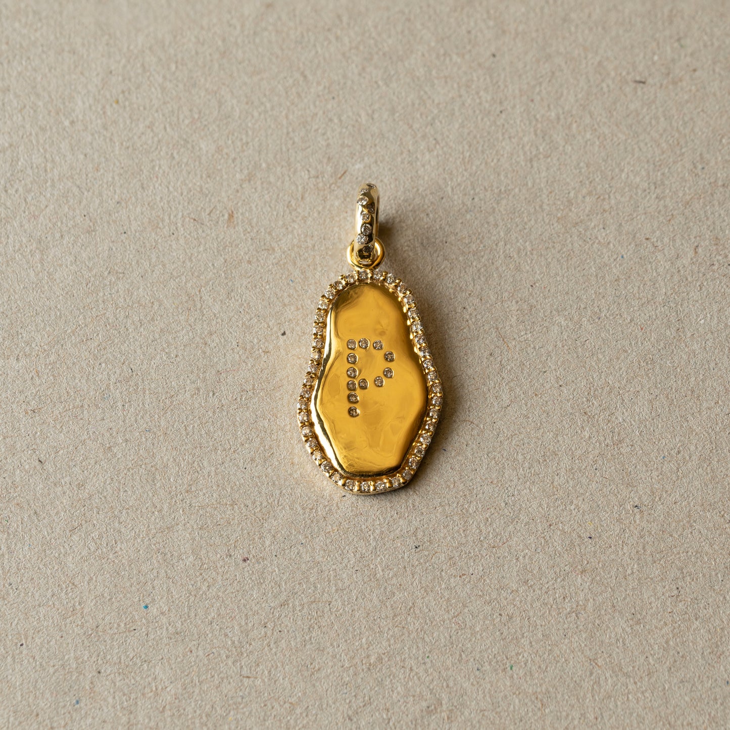 Diamond Alphabet Pendant