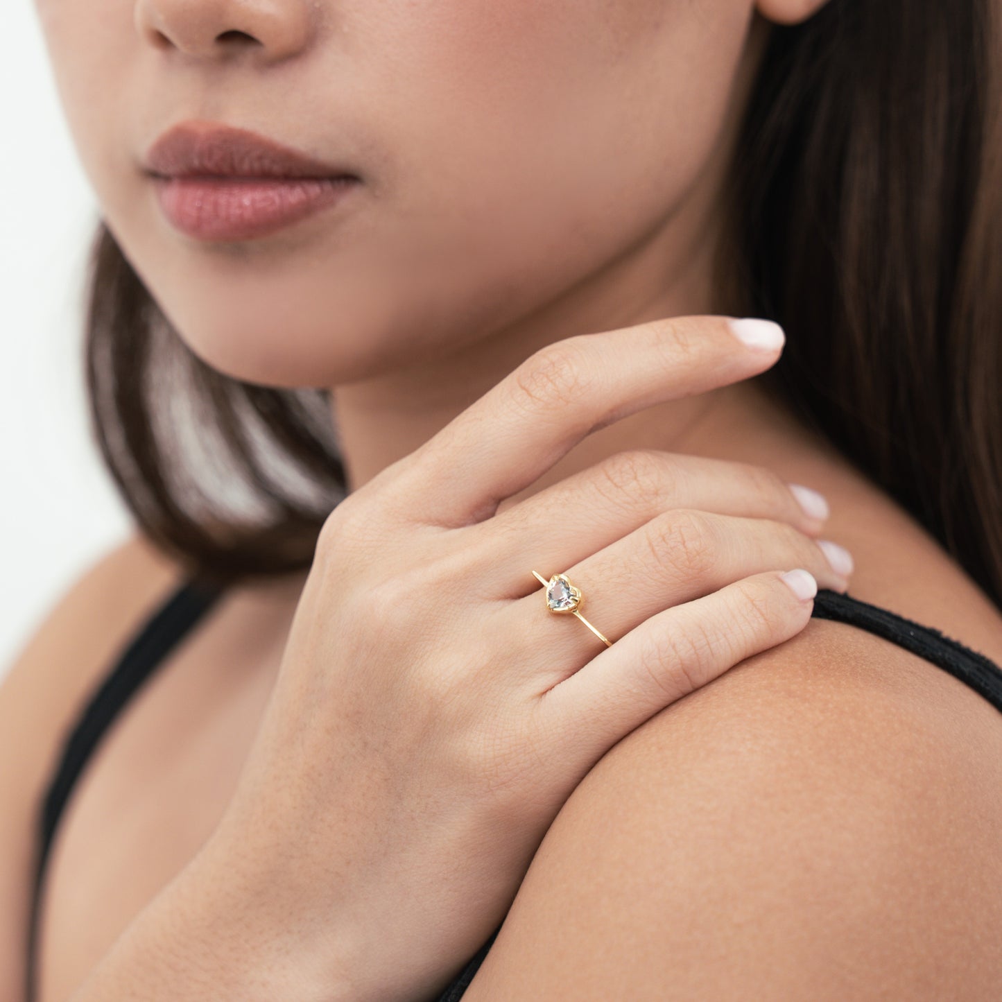 Heart Square Ring