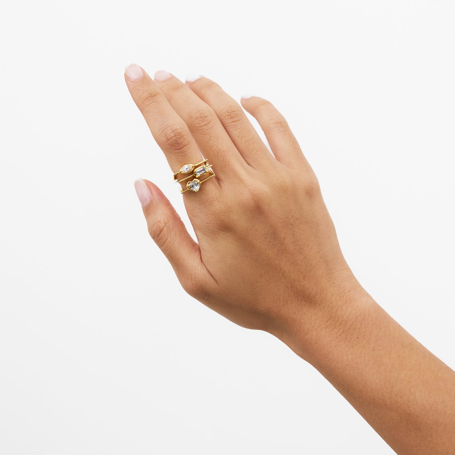 Aquamarine Square Ring