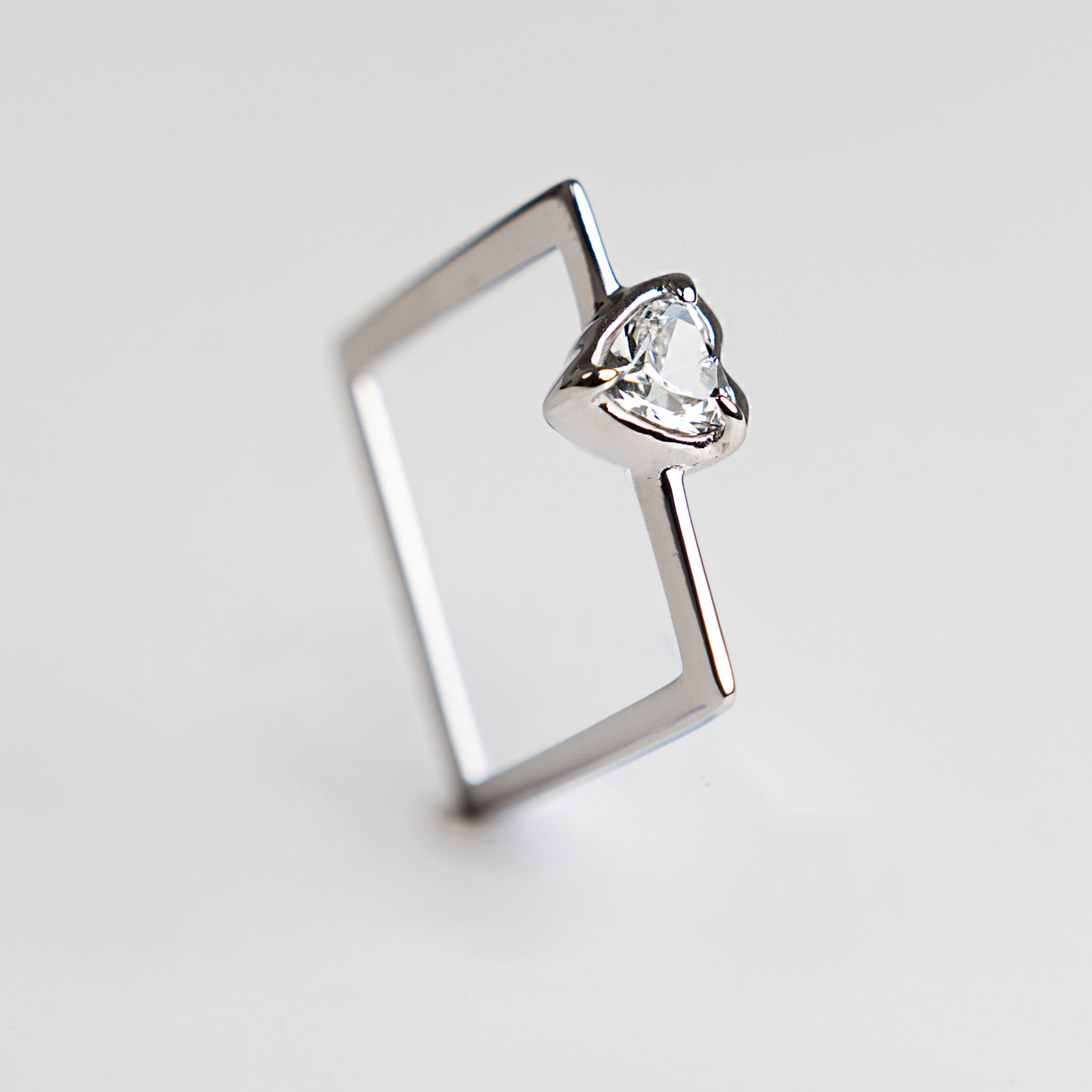 Heart Square Ring