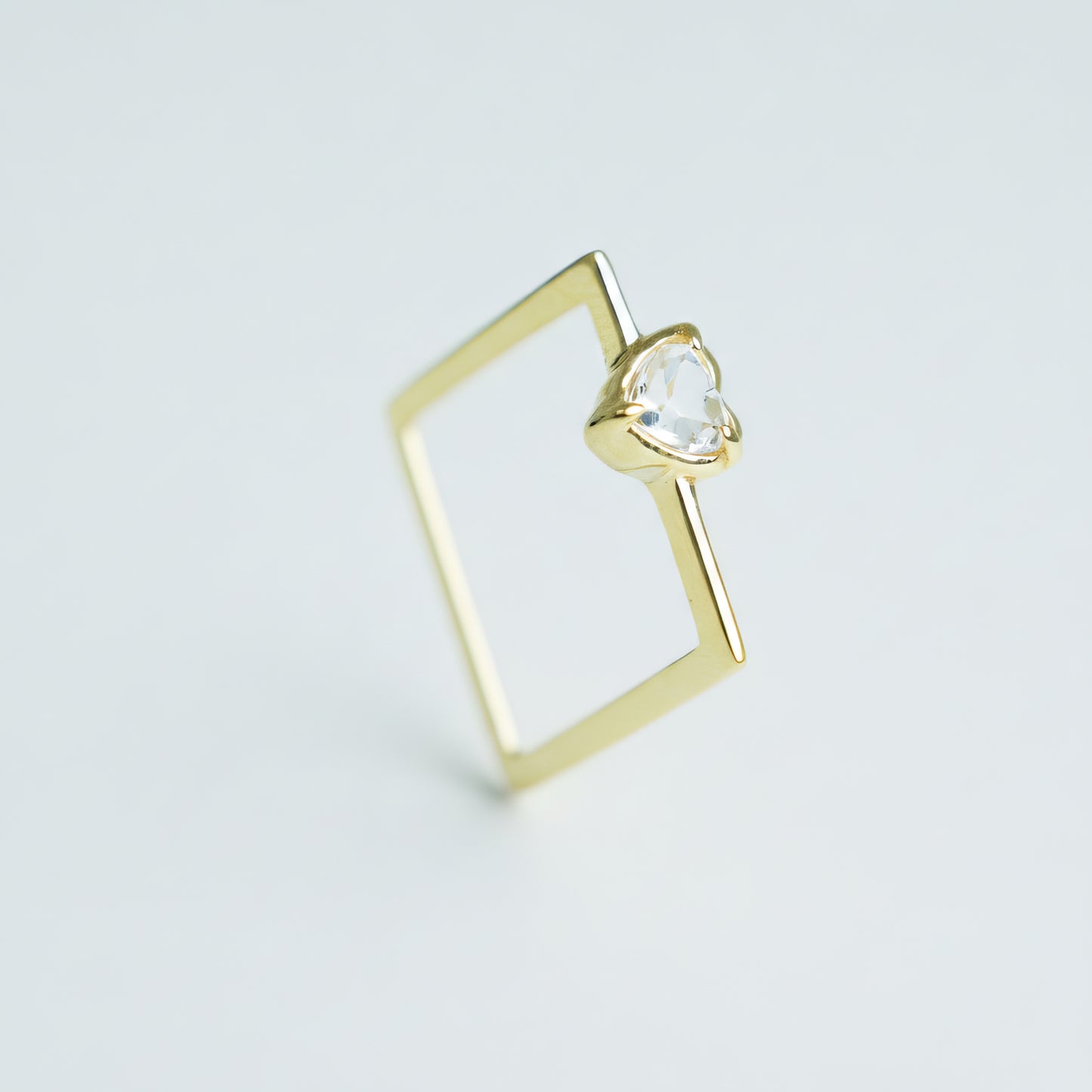 Heart Square Ring