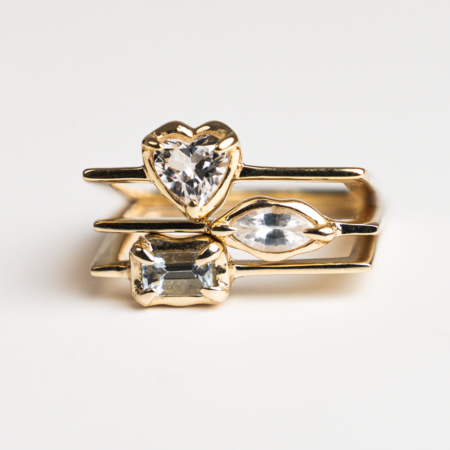 Aquamarine Square Ring