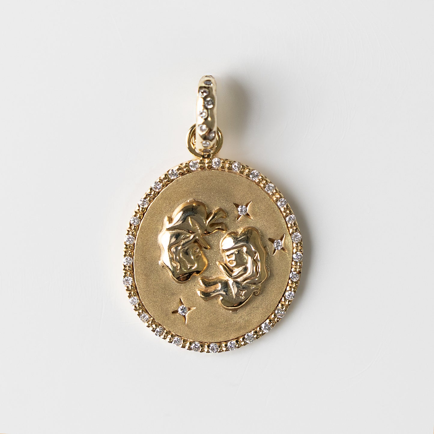 Diamond Zodiac Medallion