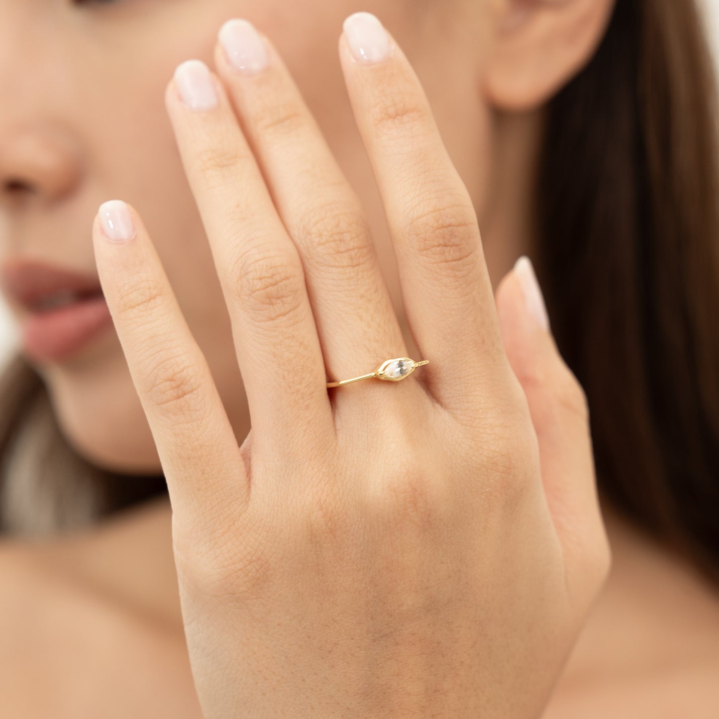 Marquise Square Ring